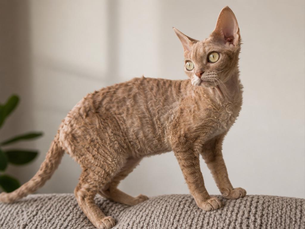 Devon Rex a jeho netradiční vzhled a kudrnatá srst