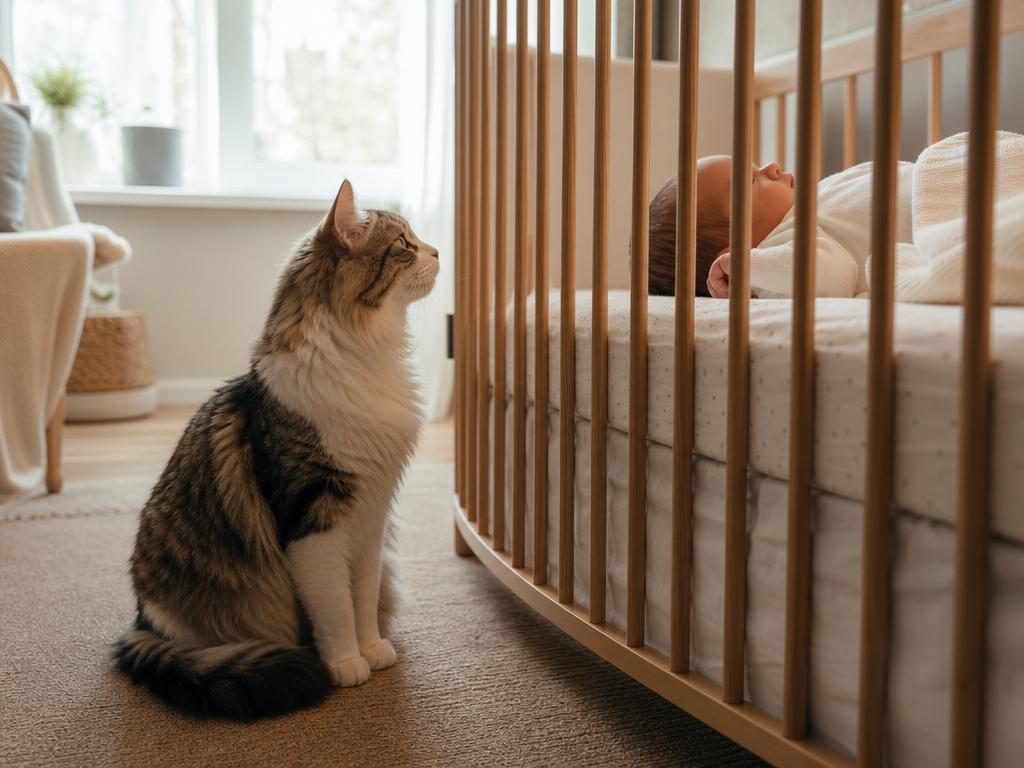 Jak kočky vnímají příchod nového miminka do rodiny a jak je na to připravit