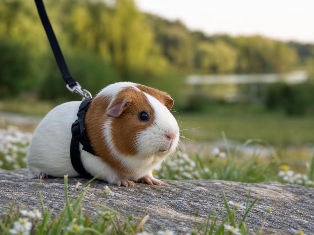 Jak naučit morče na postroj a zda je to pro ně vůbec vhodné