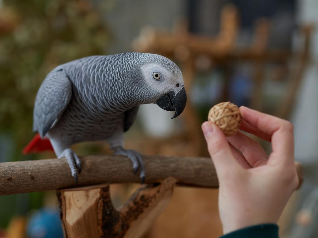 Jak naučit papouška aby se nebál nových předmětů ve svém okolí