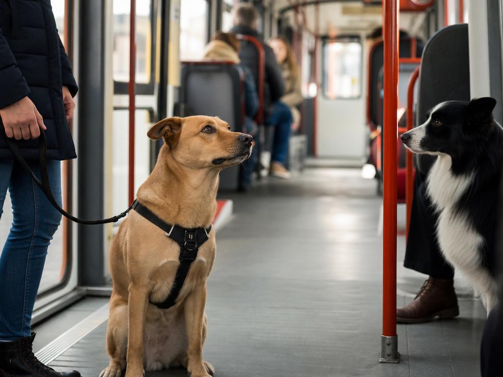 Jak naučit psa aby neštěkal na cizí psy v tramvaji