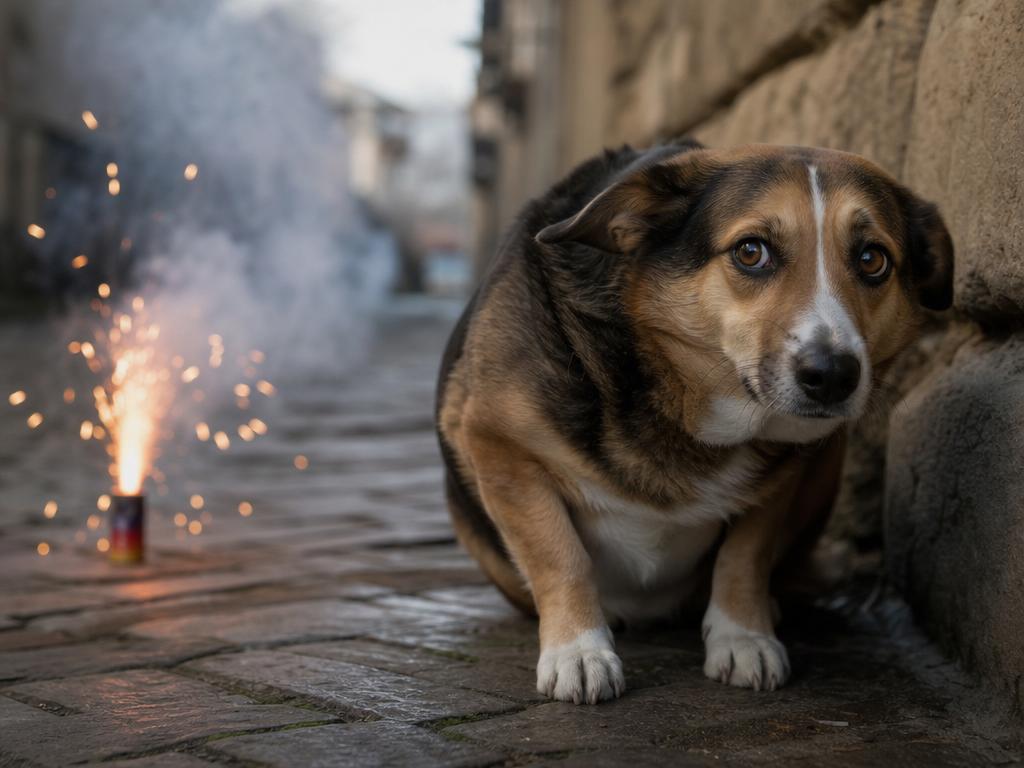 Jak naučit psa aby se nebál hlasitých zvuků petard