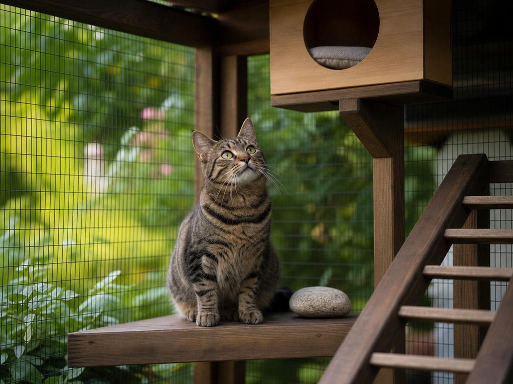 Jak postavit venkovní voliéru pro kočky neboli catio na zahradě