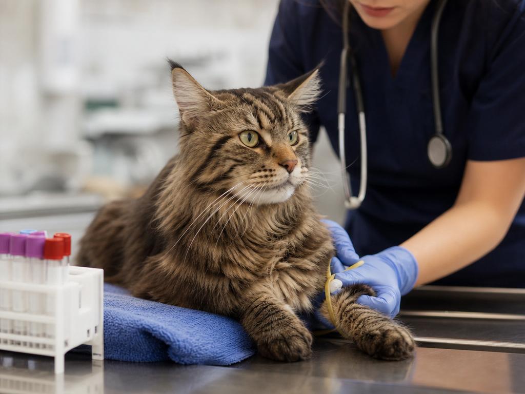 Jak připravit kočku na odběr krve u veterináře bez zbytečného stresu
