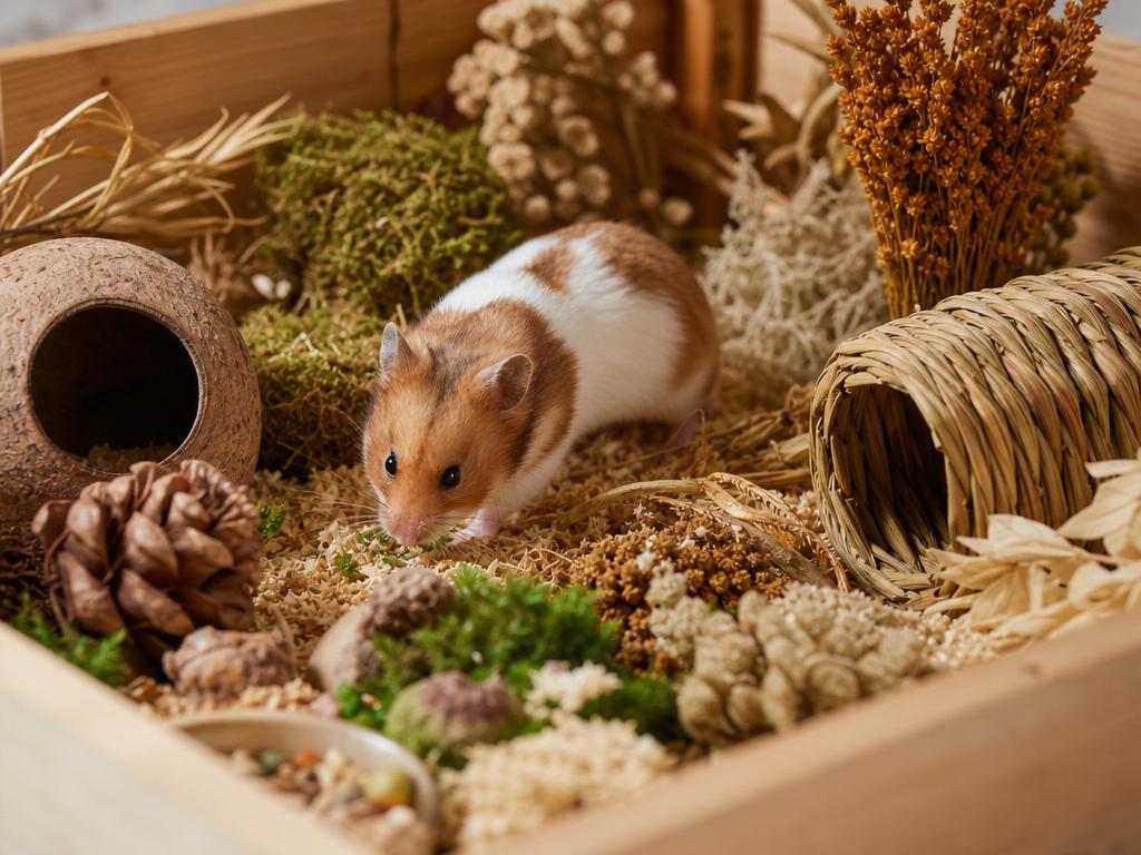 Jak připravit křečkovi pestrý foraging box pro hledání potravy