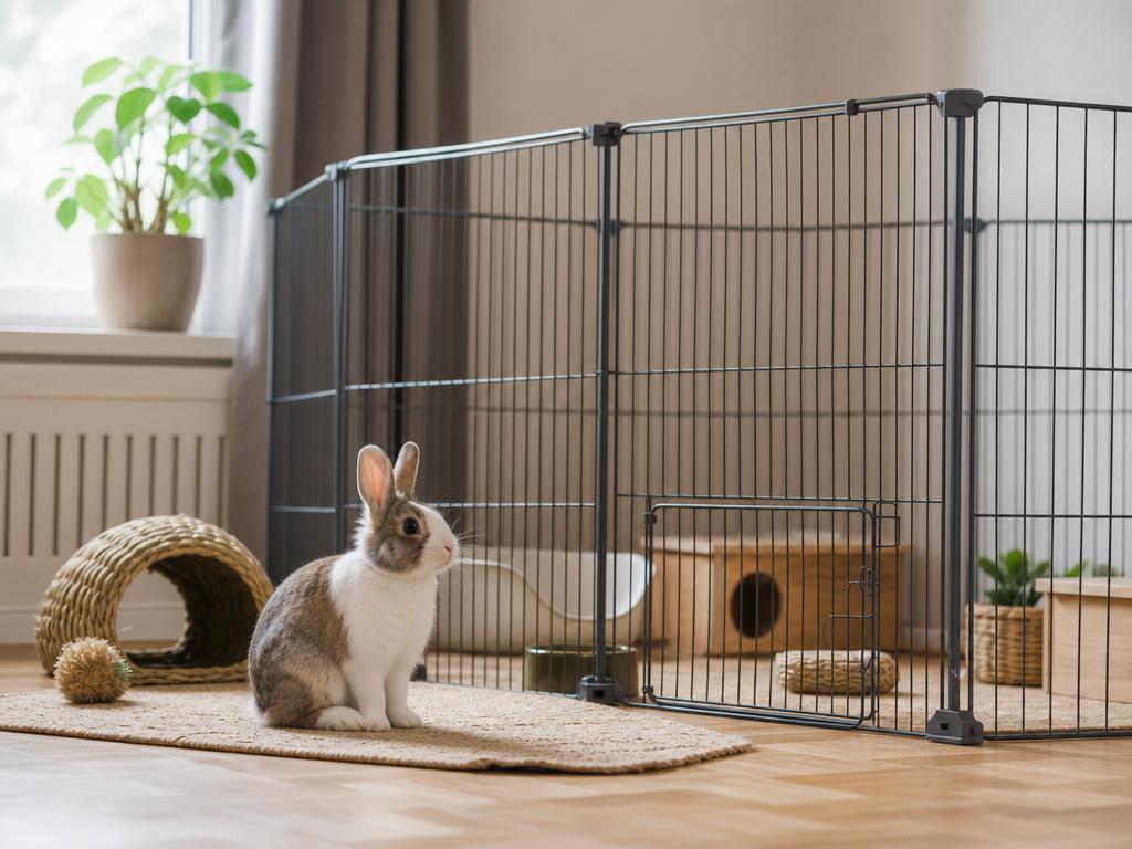 Jak vybrat nejlepší klec nebo ohrádku pro králíka v interiéru