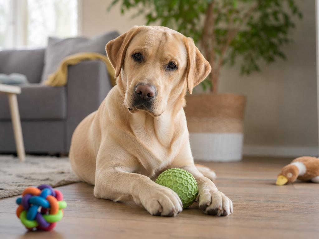 Jak zabavit labradorského retrívra aby doma neničil věci z nudy