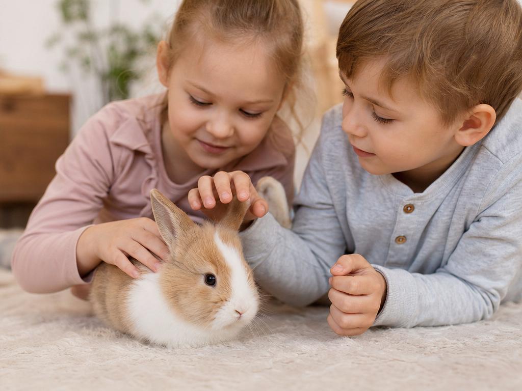 Králík a děti a na co si dát pozor při manipulaci s malým zvířetem