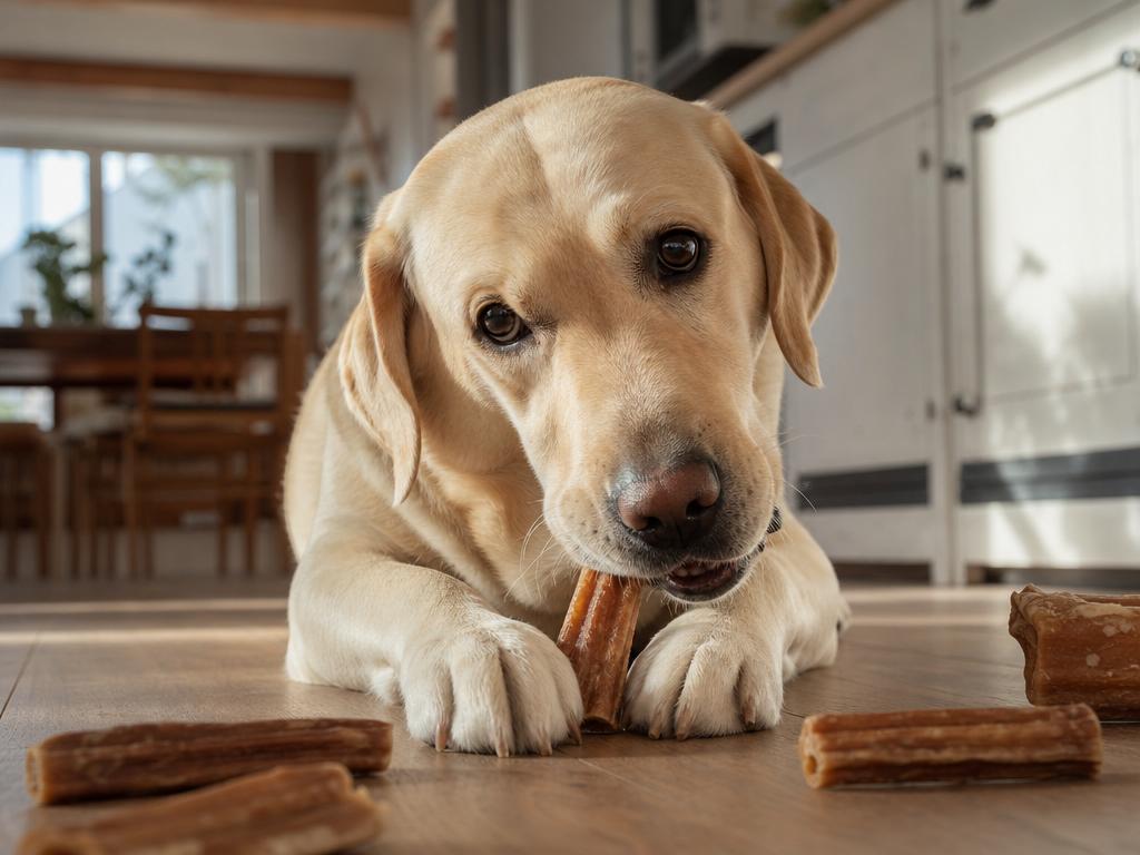 Labrador a jeho láska k psím kouskům