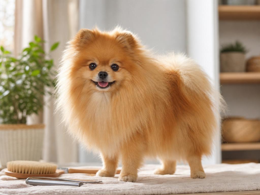 Pomeranian a jak pečovat o jeho bohatou srst aby zůstala nadýchaná