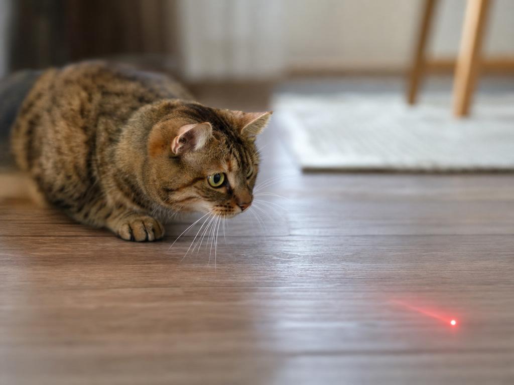 Proč kočka reaguje na laserové ukazovátko a proč může být frustrující