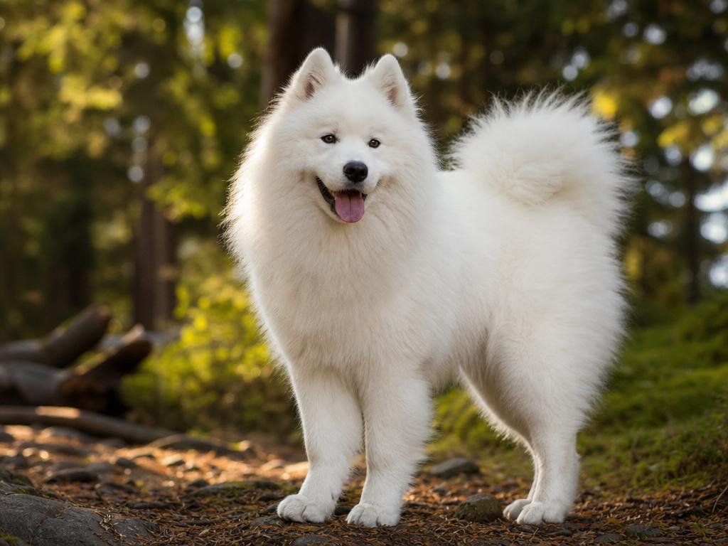 Samojed a proč se mu říká usměvavý pes a jak pečovat o jeho kožich