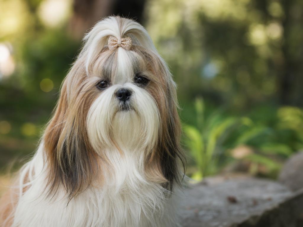 Shih-tzu a jak mu správně sepnout srst na hlavě aby mu nedráždila oči