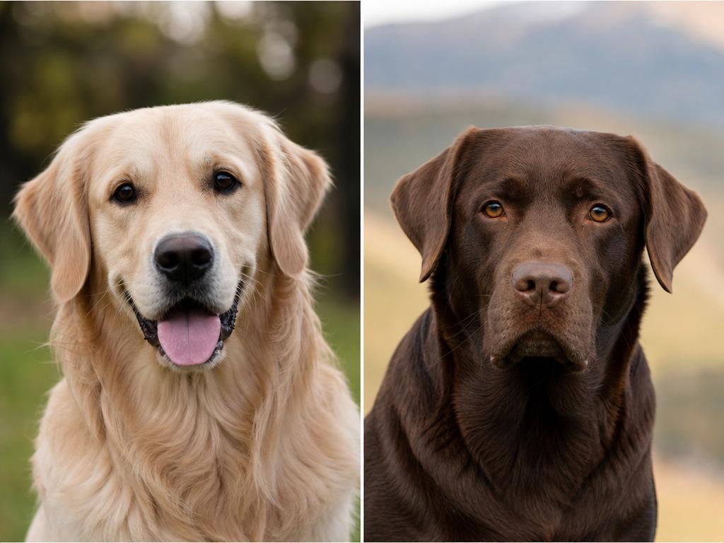 Srovnání zlatý retrívr vs psí labrador