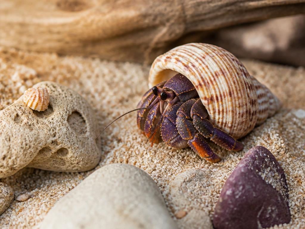 Krab poustevník jako netradiční mazlíček: Jak mu vybrat správnou ulitu a zařídit bydlení